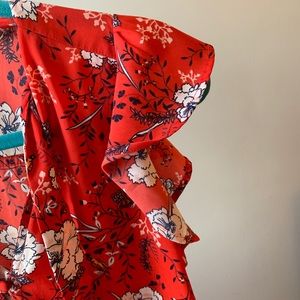 Abercrombie & Fitch Tops - Red floral blouse Abercrombie & Fitch Tops - Red floral blouse